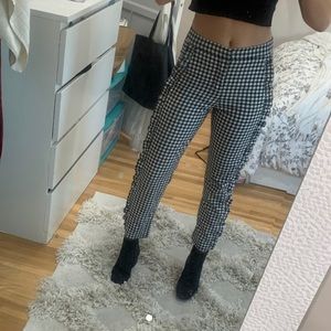 Zara Black Gingham Pants